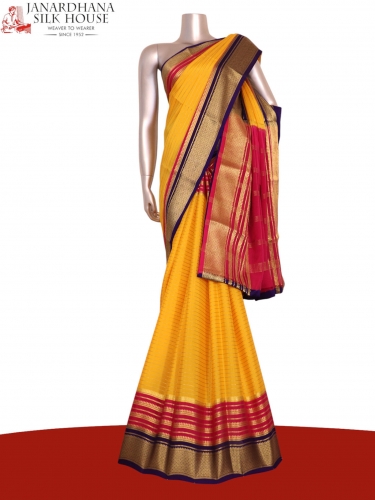 Pure Mysore Crepe Silk Saree